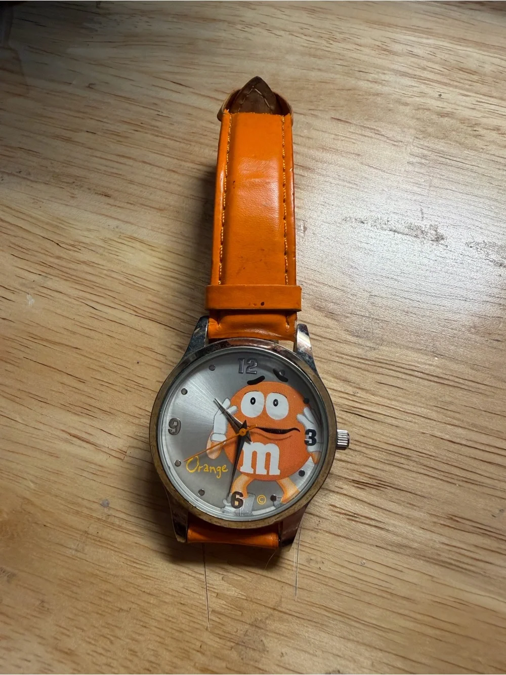 Orange M&M Character Watch with Orange Strap